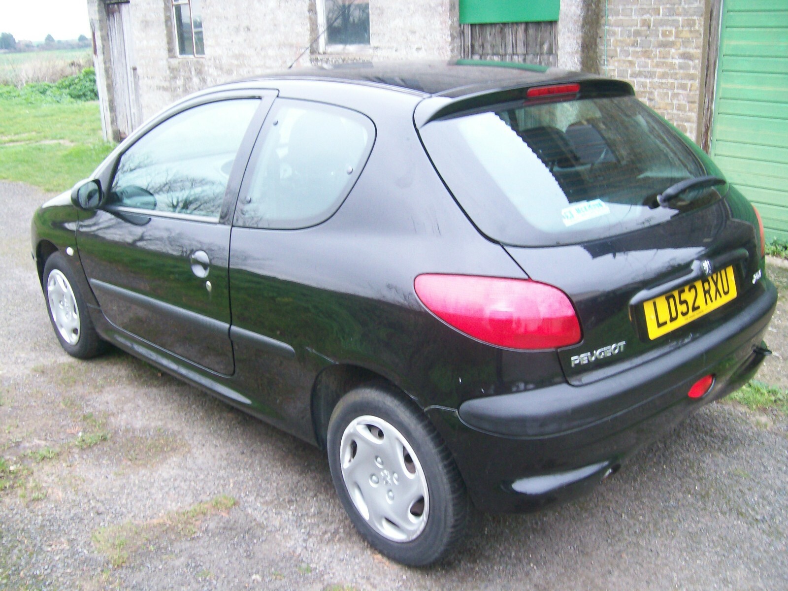 PEUGEOT 206 LOOK 1.1 2002 REG BLACK EXY 3 DR BREAKING SPARES BONNET ...