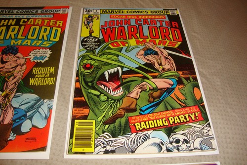 John Carter Warlord Of Mars #1-4 (1977) Bronze Age Marvel Comic Lot Of 2 FN/VF - 第 6/10 張圖片