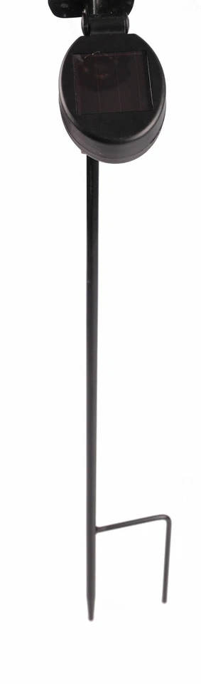 LED Solar Wetterhahn bunt Dekokugel leuchtend Windspiel Beetstecker Gartendeko - Bild 3 von 3