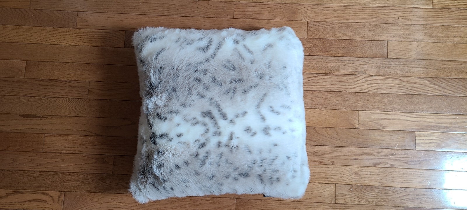Rachel Zoe Faux Fur Throw Pillow (Leopard White) 18"x18" eBay