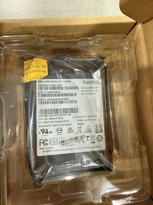 SanDisk X400 128GB TLC SATA 2.5'' Internal SSD - Black (SD8SB8U-128G)