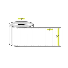 3" x 1", 1 inch Core, Direct Thermal Labels, 1310 Labels/Roll