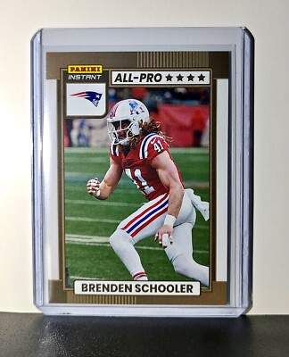 #ad #ad Brenden Schooler 2024 All Pro Panini NFL #29 Football Card Patriots 1 of 101 $19.75