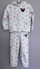 Baby Gap Girls Disney Minnie Mouse Zip Hoodie With Joggers Sz 5 4-5 Years 