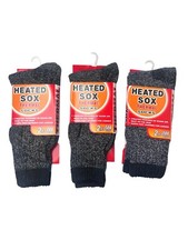 3 Pack Men Thermal Heated Socks Warm Winter Cold Weather Outdoor 10-13