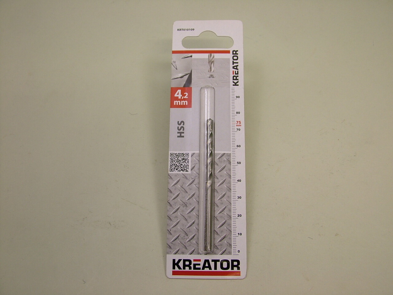 HSS-G twist drill 4.2mm, ground thread for metal incl.stainless, wood, plastic