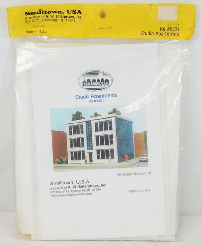 De colección HO Smalltown EE. UU. #6031 Estudio Apartamentos Kit Tren Diseño Antiguo Stock C-10 | Zustand: New