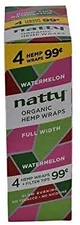 Natty Full Width Hemp Paper 15 Packs Per Box 4 Per Pack (Watermelon)