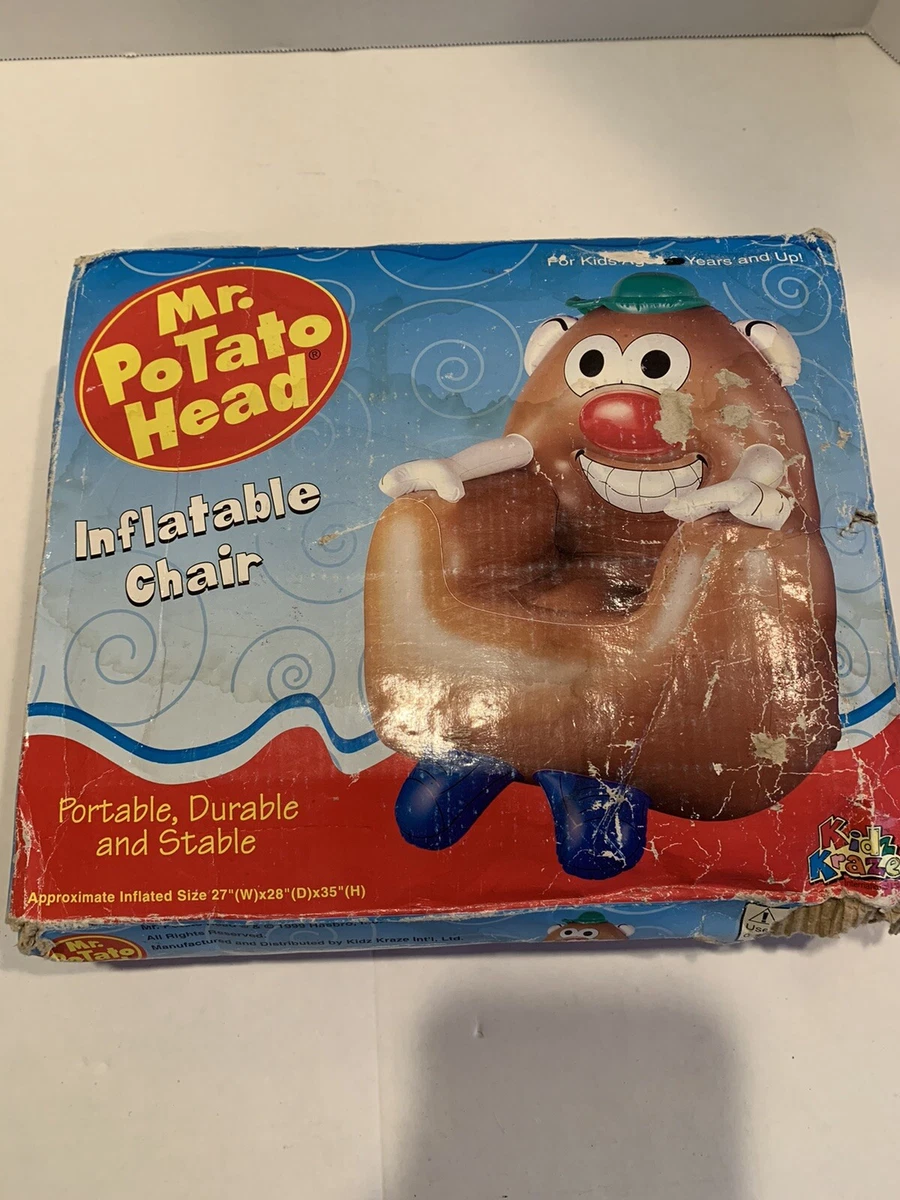 Vintage Mr Potato Head Inflatable Chair Hasbro 1999 Kidz Kraze