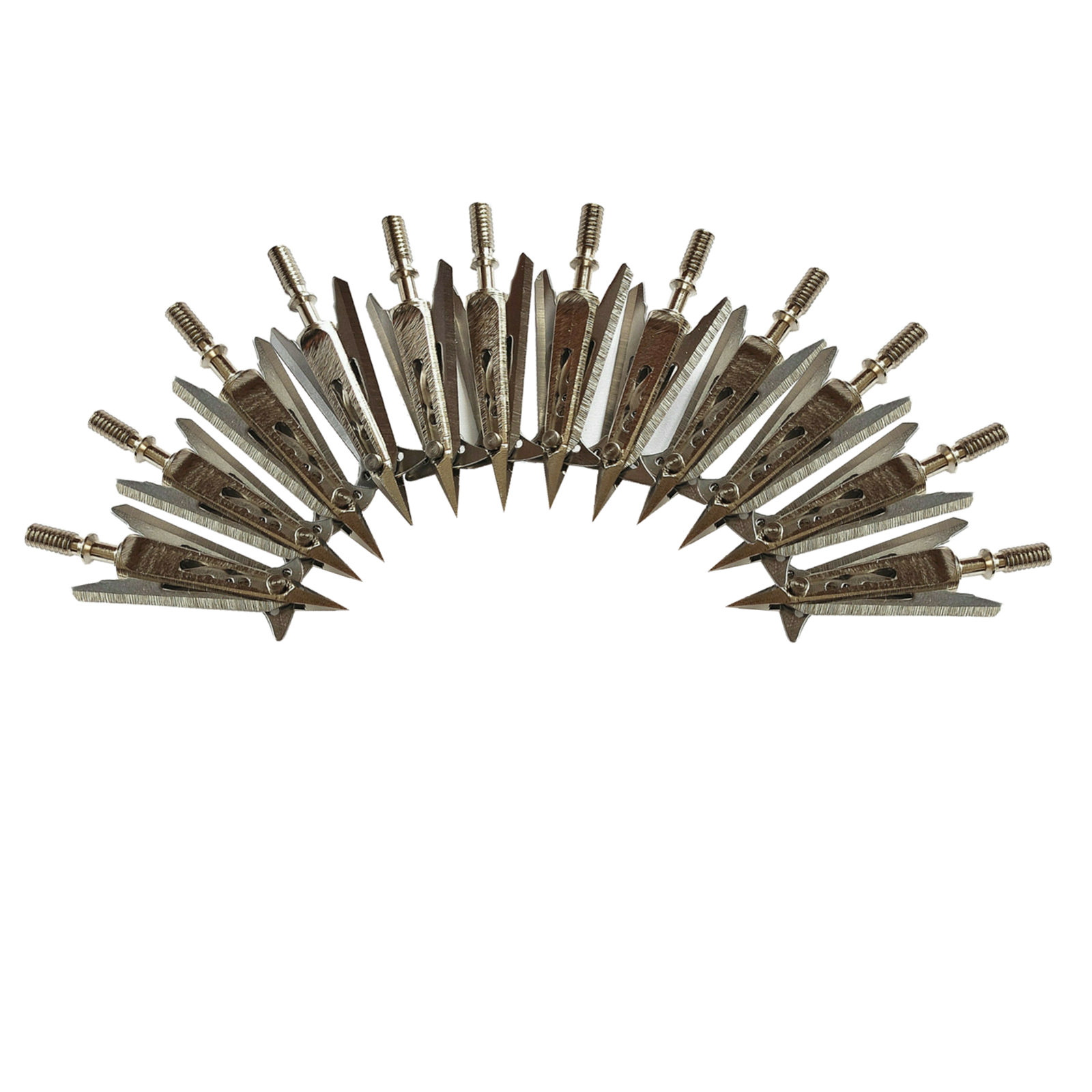 Archery Crossbow Broadheads Compound Bow Arrowhead 2 Blade Iron 100