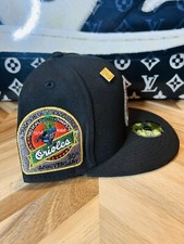 New Era X Capsule Baltimore Orioles 7 3/8 Metallic Horror Pine Green Black Patch