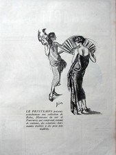 PRESS ADVERTISEMENT 1924 SPRING DRESS COLLECTION FUR COATS