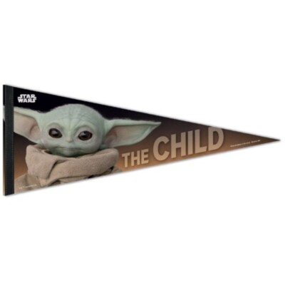 BABY YODA THE CHILD THE MANDALORIAN ROLL UP PREMIUM FELT PENNANT 12''x30''   