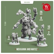 Mekkanik of Iron Horde with Matez - Ork Big Boss Mek Boy Mekkanik
