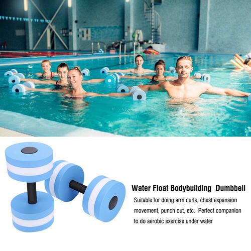 Fitness Dumbbell 1 Pair Foam Heavy Resistance Barbells Pool Barbell Float - Picture 5 of 11