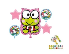 Hello Kitty Keroppi 5 Piece Balloon Bouquet Birthday Decorations Supplies