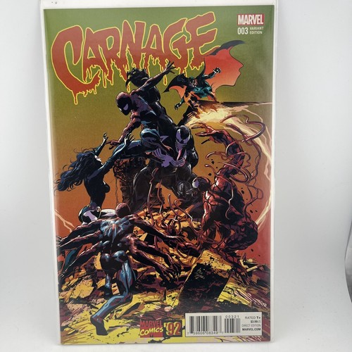 Carnage #3 Mike Deodato Jr. Incentive 1:20 Variant Marvel Comics 2015 NM plus - Picture 1 of 5