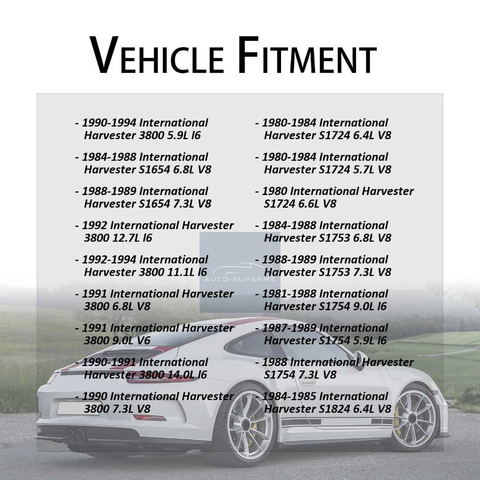 Juego de manguera de freno trasero 2x para International Harvester 3700 1990-1993 Foto 2 de 4