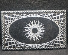 XE17124 FANTASTIC VINTAGE 1970s  ABSTRACT ARTWORK  UNISEX FASHION BELT BUCKLE