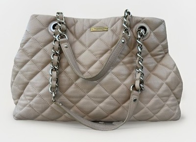 Kate Spade Maryanne Quilted Leather Large Tote Bag Chain Shoulder Cashew