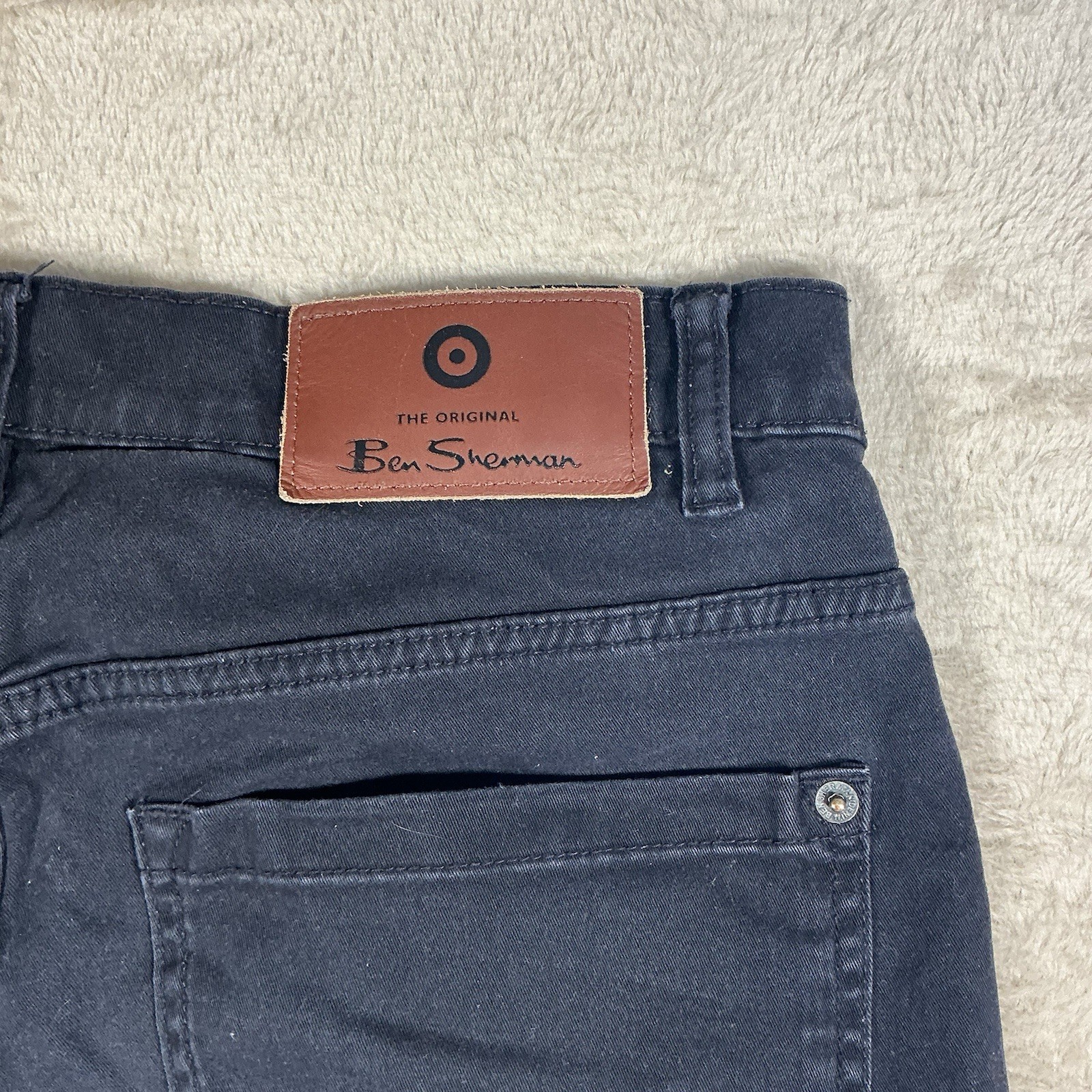 Mens Ben Sherman Denim Jeans Black W32 Trendy Smart Casual Classic VGC image 5