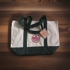 Trader Joe  s Bag Canvas Reusable Heavy Cotton Basic Style Shopping Green Large