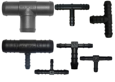 #Schlauchverbinder 3-32mm RGV Kunststoff PA GF30  T-Verbinder auch reduziert