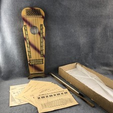 Vintage Marxochime Violin-Uke Bowed Zither w/ Bow Sheet Music Original Box