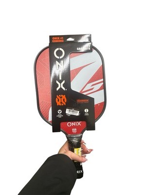 Onix 15.5'' Z5 Wide Body Pickleball Paddle - Graphite, RED- A14