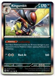 Kingambit 134/198 Scarlet & Violet Holo Rare