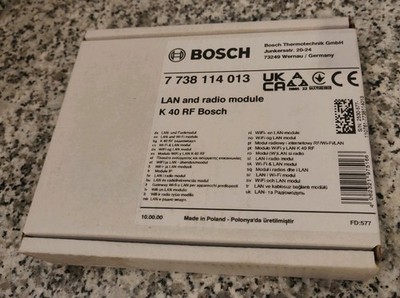 NEU und OVP: BOSCH / Junkers K 40 RF Connect-Key, Internet-Gateway für UI 800
