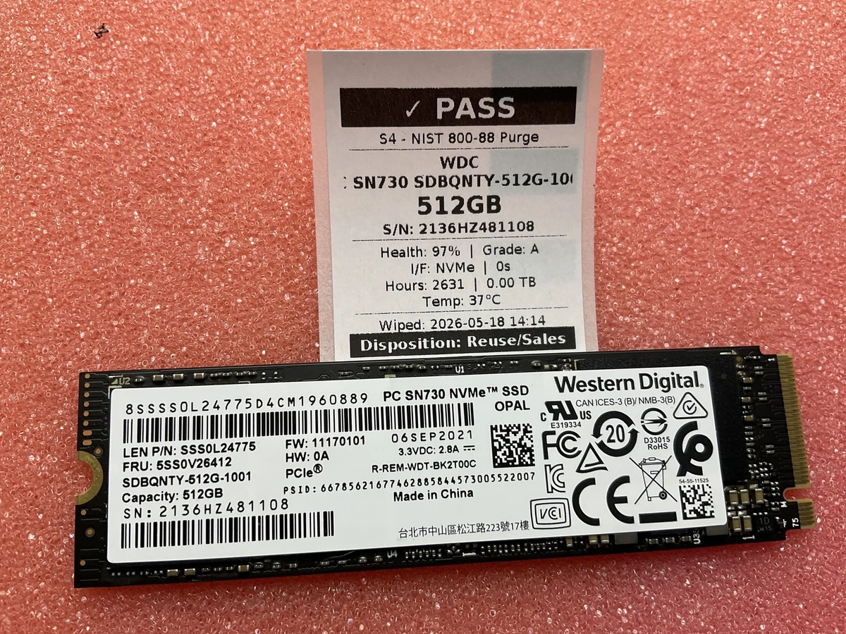 Western Digital M.2 Interface 512 GB Solid State Drives for sale