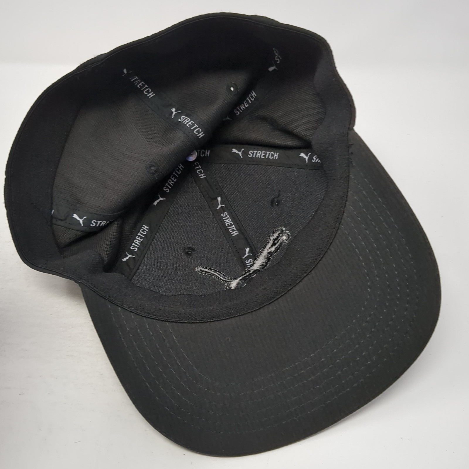 PUMA Logo Fitted Baseball Cap Solid Black One Siz… - image 7