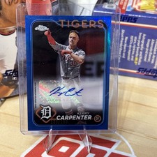 2024 Topps Chrome Update #AC-KCA Kerry Carpenter Auto Blue Wave Refractor /150