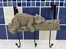 Baby Bear Wall Mounted Resin and Metal  Coat Jacket Hook Hanger  9? 