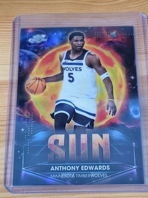Topps Chrome Cosmic Anthony Edwards Planetary Pursuit Sun SSP