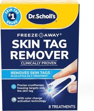 Dr. Scholl's Freeze Away Skin Tag Remover Kit, 8 8 Count Pack of 1 , White