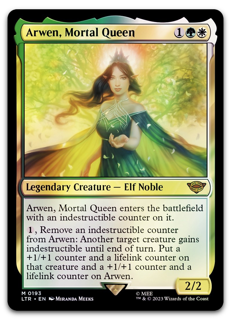 Arwen, Mortal Queen #193 (Foil) (NM) Lord of the Rings LTR Magic MTG
