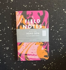 Field Notes Notebooks XOXO 2016 New Sealed Pack Of 3 Notebooks 