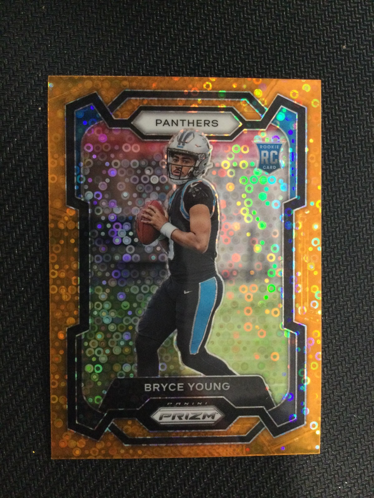 2023 Panini Prizm #311 Bryce Young Rookie Orange Disco Prizm Carolina No Reserve
