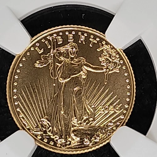 1/10 oz gold 2026 $5 American Eagle NGC MS69