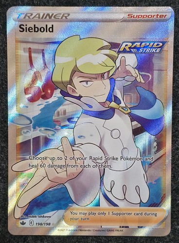 Siebold 198/198 Ultra Rare Chilling Reign Pokemon Holo Near Mint