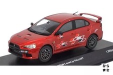 1/43 Mitsubishi Lancer Evolution X Tuned by Ralliart Red Diecast Model Japan