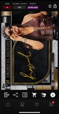 DIGITAL TOPPS WWE SLAM Raquel Rodriguez SUPER RARE GOLD ARCHIVAL SIGNATURE Read