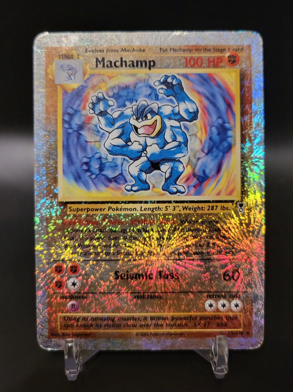 Machamp 15/110 Legendary Reverse Holo Rare 2002 English
