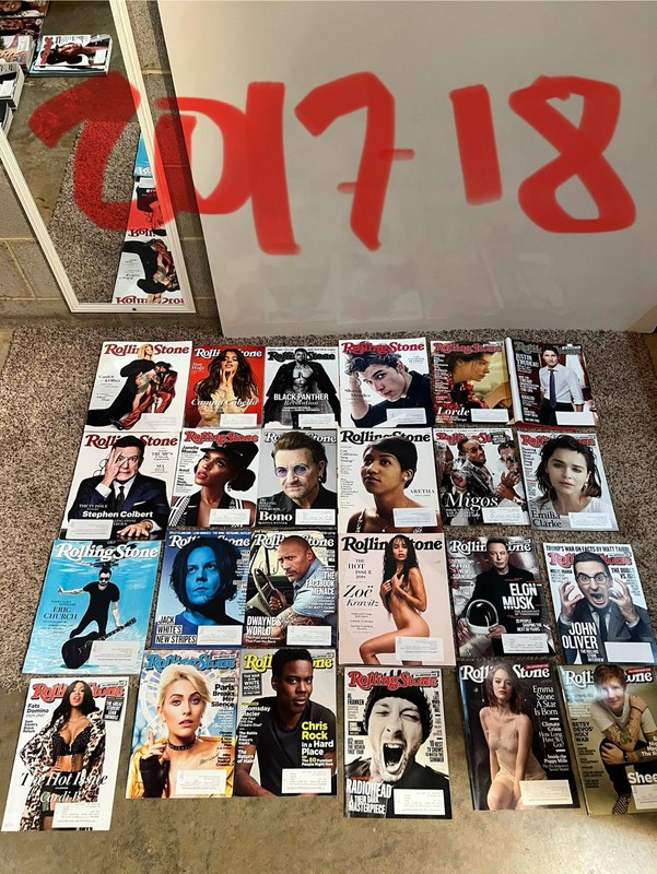 Lot Of 24 Rolling Stone Magazines From 2017-2018 Like New Condition