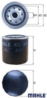 Mahle KC59 Kraftstofffilter Kraftstoffilter FüR Ford FüR Mazda