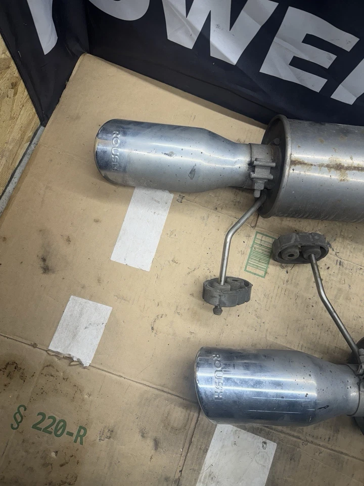 11 - 14 FORD MUSTANG 5.0 Roush Exhaust Axle Back Mufflers Pair - Image 4 of 4