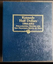 Whitman Kennedy Half Dollars Coin Album Book Number 1 1964-2002 #9127