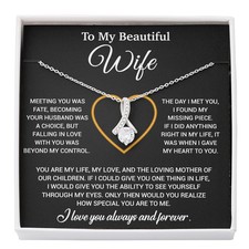 To My Wife Necklace, Christmas Gifts For Women, Anniversary Gift For Wife